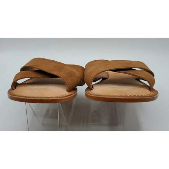 Ariat Women's Unbridled Ava Flat Sandal, Soft Cognac Suede Leather, Size 9 US - Picture 9 of 13